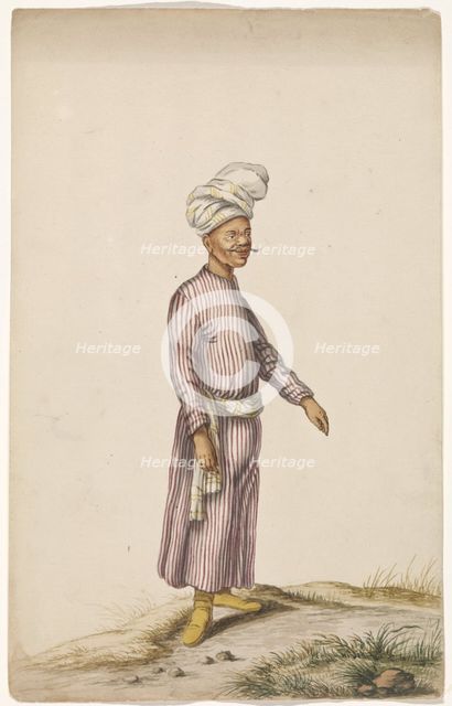 Man in a turban, c.1675-c.1725.  Creator: Anon.
