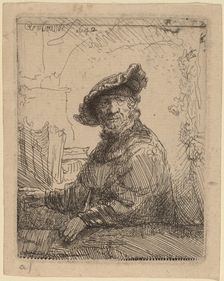Man in an Arbor, 1642. Creator: Rembrandt Harmensz van Rijn