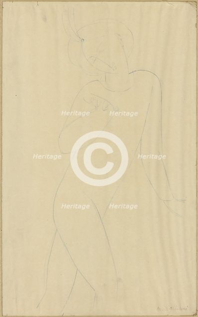 Man in Ballet Costume Wearing a Turban, n.d. Creator: Amadeo Modigliani.