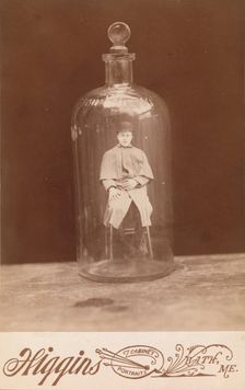 Man in Bottle, ca. 1888. Creator: John C. Higgins