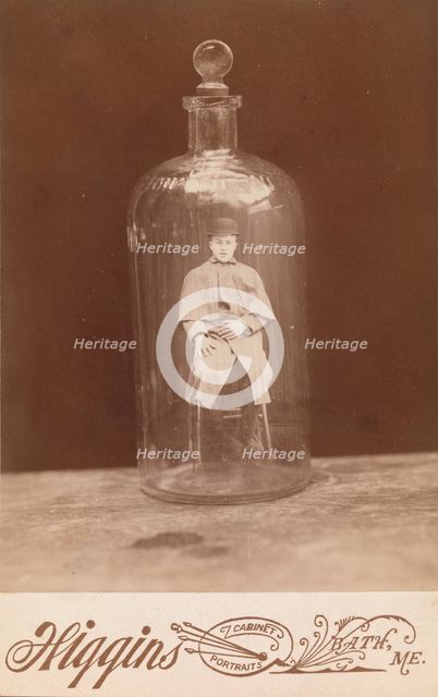 Man in Bottle, ca. 1888. Creator: John C. Higgins.