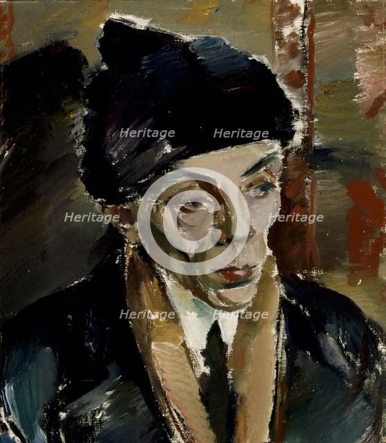 Man in Fur Cap, 1920. Creator: Ilmari Aalto.