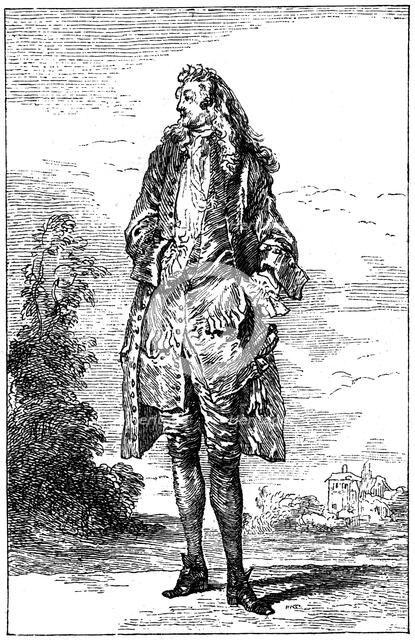 Man In French Costume, (1885).Artist: Jean-Antoine Watteau