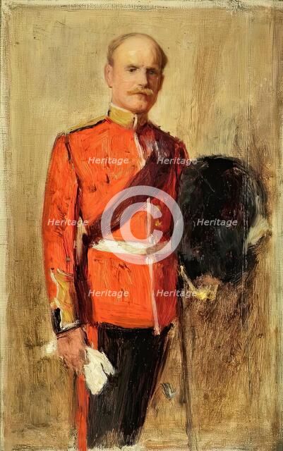 Man in Guards' Uniform, c1890-1910. Creator: George Reid.