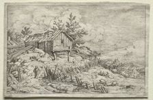 Man in Gateway of Deserted House. Creator: Allart van Everdingen (Dutch, 1621-1675)
