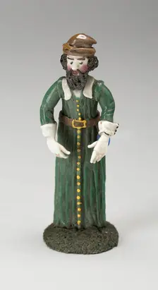 Man in Green Robe, France, 18th century. Creator: Verres de Nevers