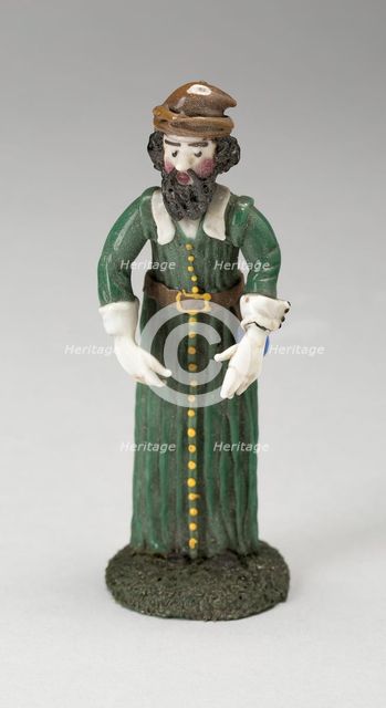 Man in Green Robe, France, 18th century. Creator: Verres de Nevers.