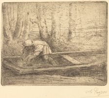 Man in Punt. Creator: Alphonse Legros
