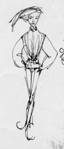 Man in period costume, c1950. Creator: Shirley Markham