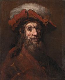 Man in plumed beret, 1660-1661. Creator: Rembrandt van Rhijn (1606-1669)