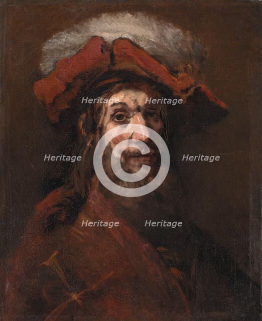 Man in plumed beret, 1660-1661. Creator: Rembrandt van Rhijn (1606-1669).