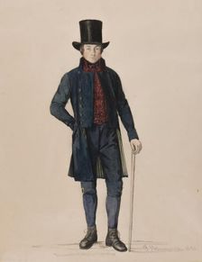 Man in suit, 1850. Creator: Per Sodermark
