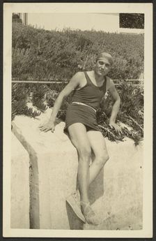 Man in swimwear, 1915-1920. Creator: Fédèle Azari