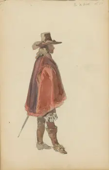 Man in seventeenth century clothing, c. 1846-c. 1882. Creator: Cornelis Springer