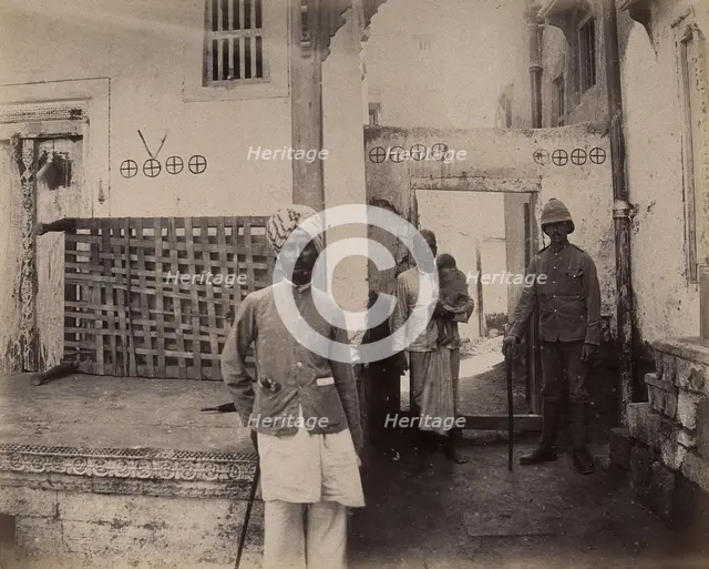 Man in turban in Old Town, Karachi, India, 1897. Creator: Unknown.