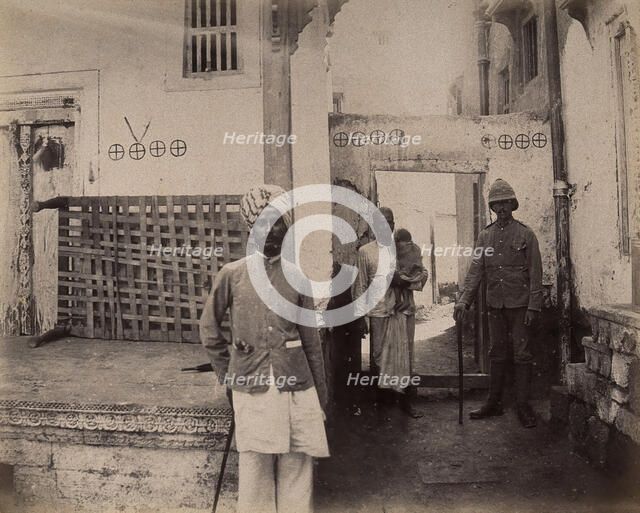 Man in turban in Old Town, Karachi, India, 1897. Creator: Unknown.