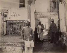 Man in turban in Old Town, Karachi, India, 1897. Creator: Unknown