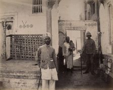 Man in turban in Old Town, Karachi, India, 1897. Creator: Unknown