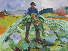 Man in the Cabbage Field, 1916. Creator: Edvard Munch