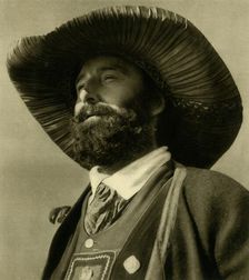 Man in traditional costume, Tyrol, Austria, c1935. Creator: Unknown