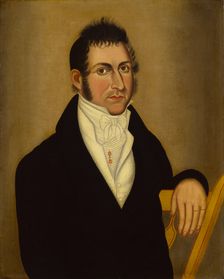 Man in Yellow Chair, ca. 1820. Creator: Unknown