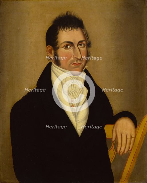 Man in Yellow Chair, ca. 1820. Creator: Unknown.