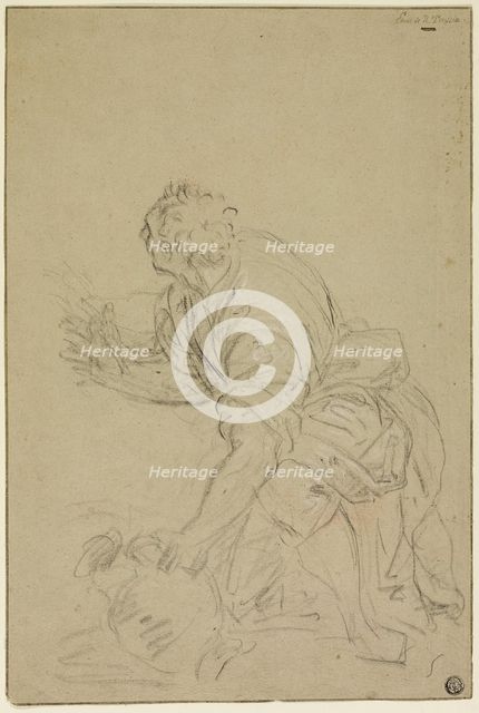 Man Kneeling With Jug (recto); Standing Man (verso), n.d.