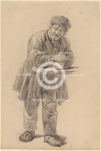 Man Leaning on a Counter, 1820s. Creator: Charles Wesley Jarvis.