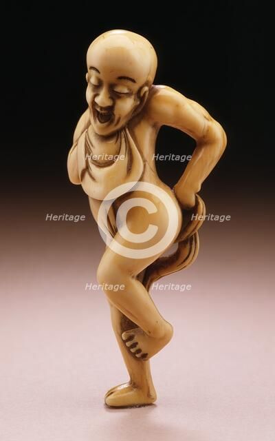 Man Pulling on Breechcloth, 19th century. Creator: Unknown.