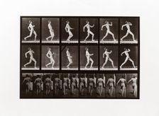 Man running, Plate 7 from Animal Locomotion, 1887 (photograph)