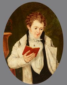 Man Reading a Book, 1st half of 19th century. Creator: Unknown