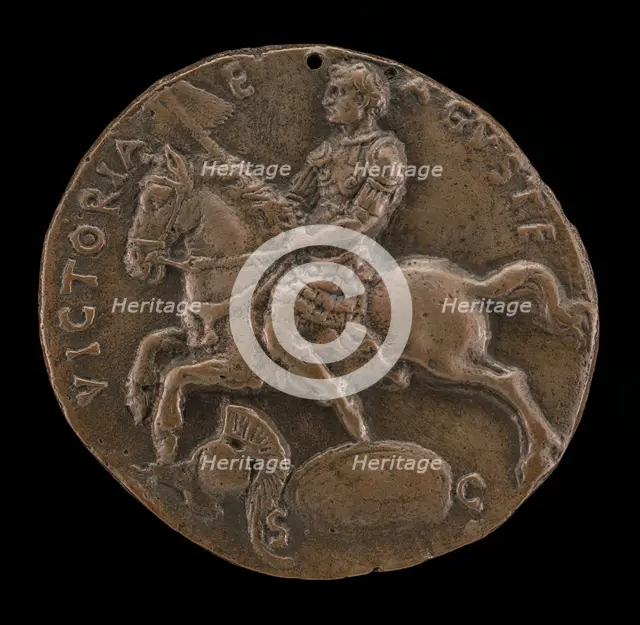 Man Riding [reverse], fourth quarter 15th century. Creator: Antonio Averlino.