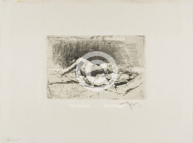 Man Rolling, n.d. Creator: Mariano Jose Maria Bernardo Fortuny y Carbo.