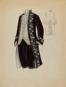 Man's Court Costume, c. 1936. Creator: Marie Mitchell
