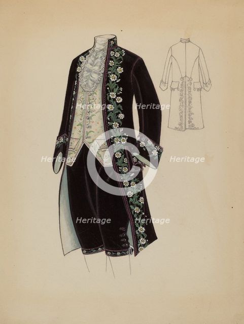 Man's Court Costume, c. 1936. Creator: Marie Mitchell.