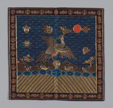 Man's Court Badge, China, 1880/1900, Qing dynasty (1644-1911). Creator: Unknown