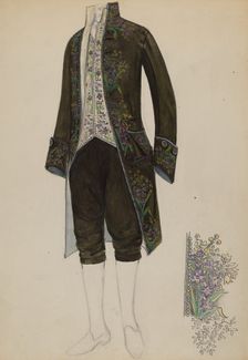 Man's Court Suit, c. 1936. Creator: Jessie M. Benge