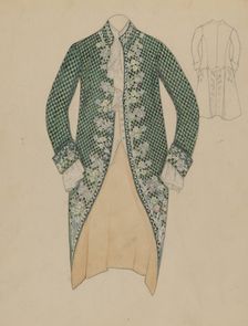 Man's Coat, 1935/1942. Creator: Nancy Crimi