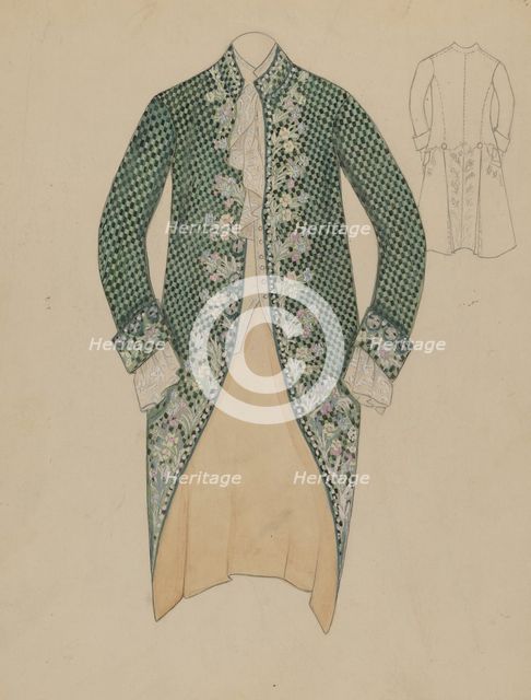 Man's Coat, 1935/1942. Creator: Nancy Crimi.