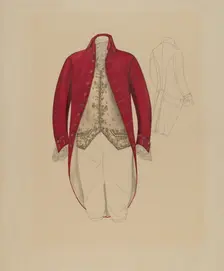 Man's Coat and Waistcoat, c. 1936. Creator: Melita Hofmann