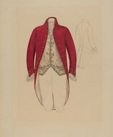 Man's Coat and Waistcoat, c. 1936. Creator: Melita Hofmann