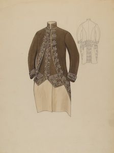 Man's Coat, c. 1936. Creator: Rosalia Lane