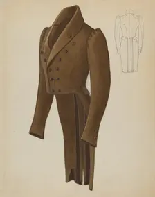 Man's Coat, c. 1937. Creator: Henry De Wolfe