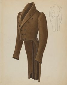 Man's Coat, c. 1937. Creator: Henry De Wolfe