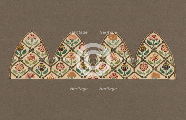 Man's Cap (Unassembled), England, 1601/25. Creator: Unknown.