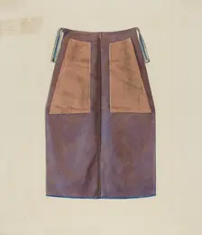 Man's Apron, 1935/1942. Creator: Ingrid Selmer-Larsen