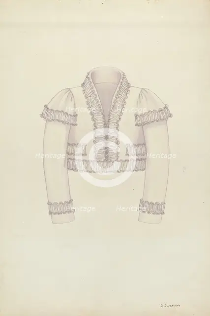 Man's Bolero, c. 1936. Creator: Syrena Swanson.