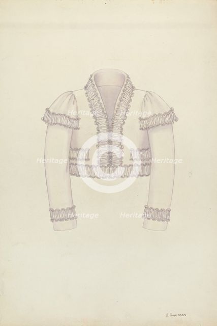 Man's Bolero, c. 1936. Creator: Syrena Swanson.