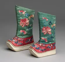 Man's Boots, China, Qing dynasty (1644-1911), 19th century. Creator: Unknown