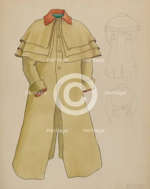 Man's Great Coat, c. 1937. Creator: Frederick Jackson.